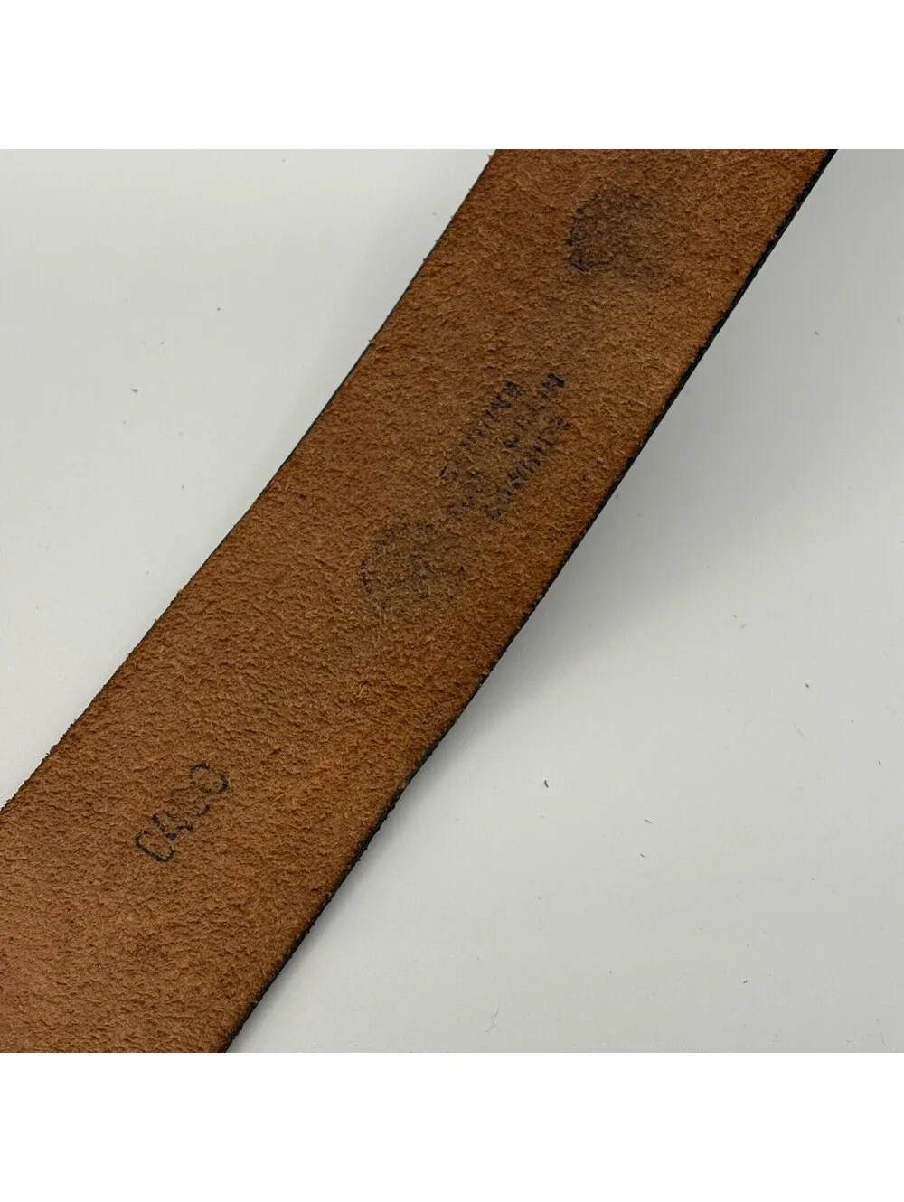 Vintage Harley-Davidson Leather Belt with Eagle Buckle